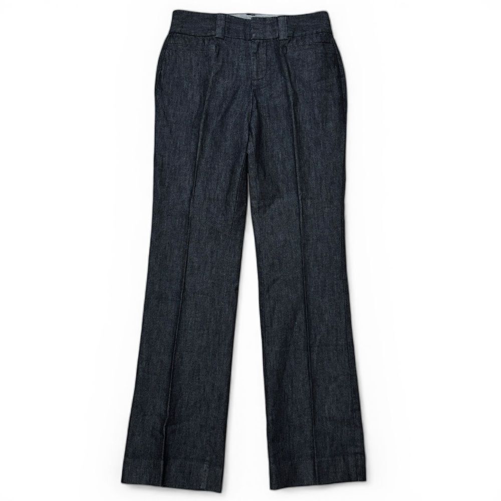GAP Curvy Dark Wash Trouser Jeans Size 2 Long 33” Inseam